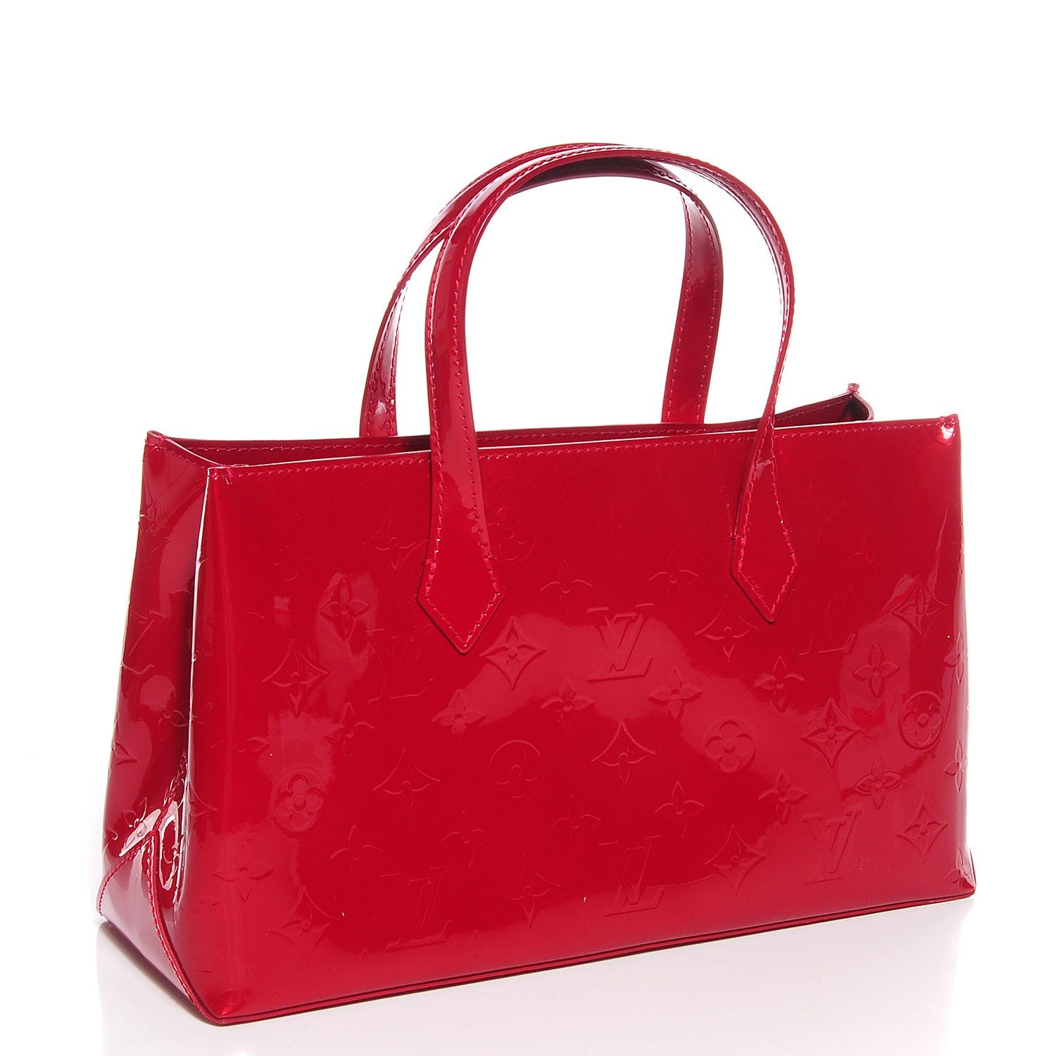 Louis Vuitton Vernis Wilshire PM Pomme D'Amour 3 of 8