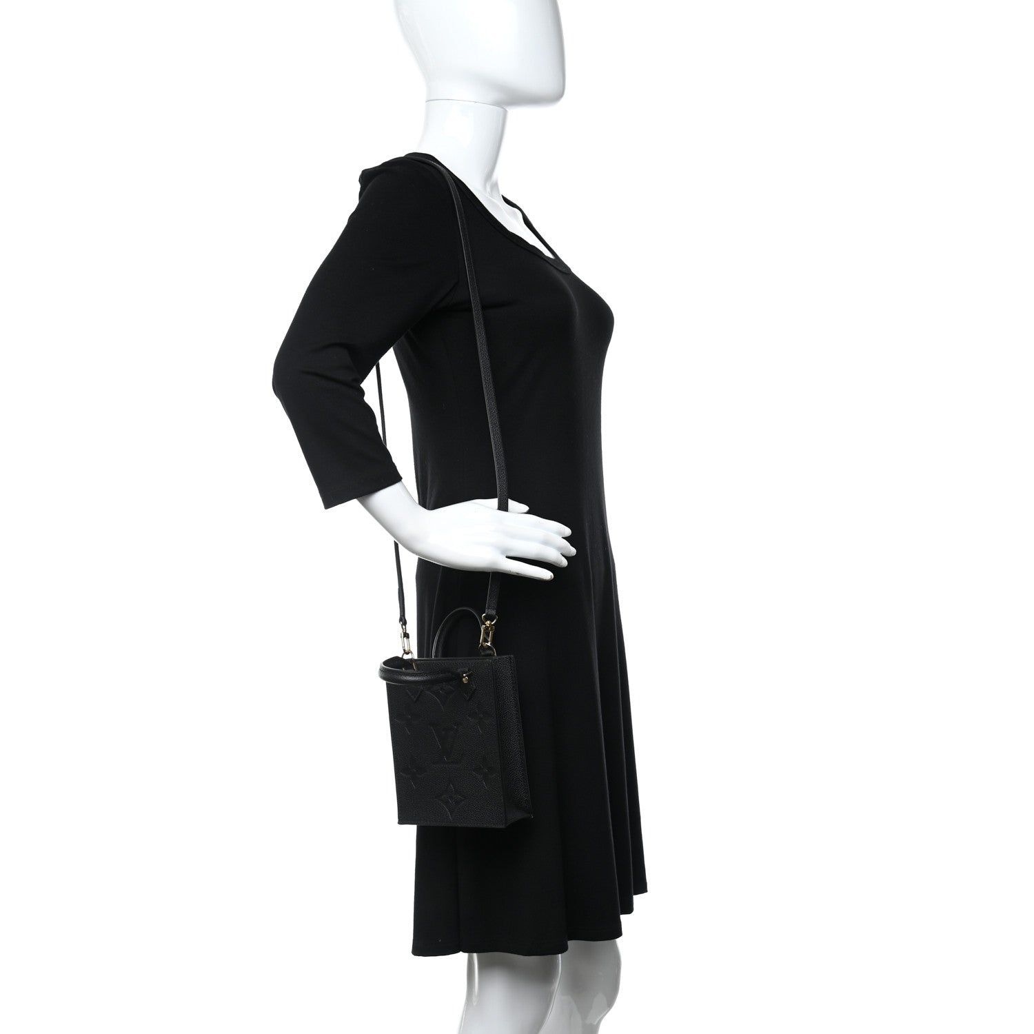 Louis Vuitton Empreinte Monogram Giant Petit Sac Plat Black 2 of 9