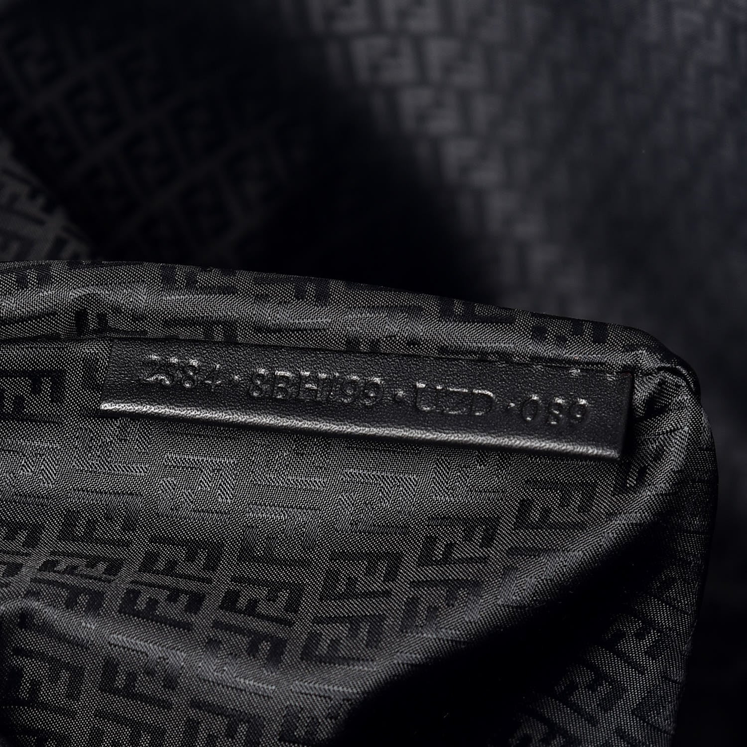 Fendi Zucca Spalmati Large Roll Tote Black 9 of 9