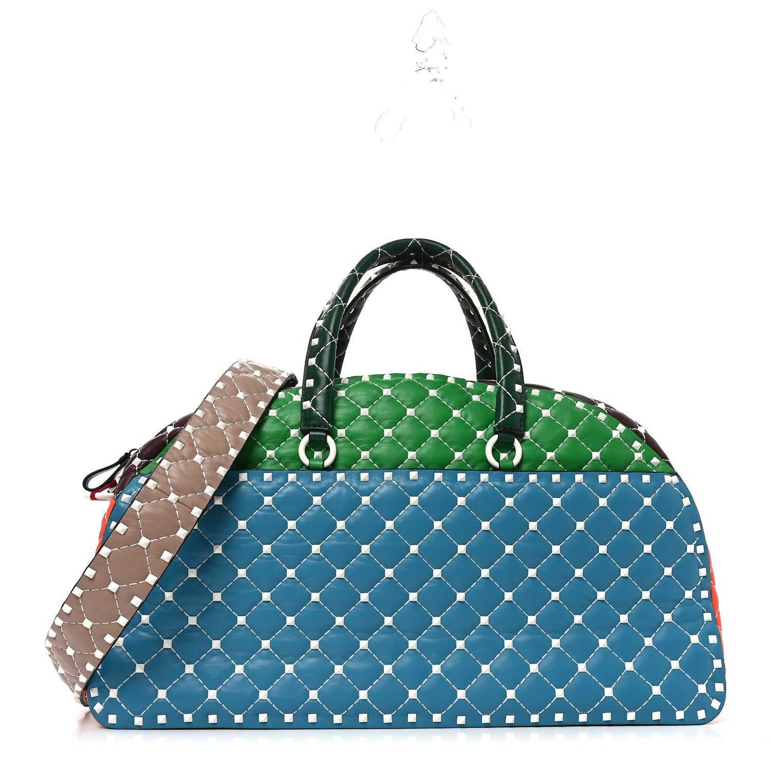 Valentino Garavani Lambskin Free Rockstud Spike Bowling Bag Multicolor 1 of 8