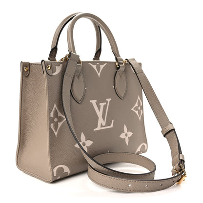 Louis Vuitton Empreinte Monogram Giant Onthego PM Tourterelle Creme 3 of 10
