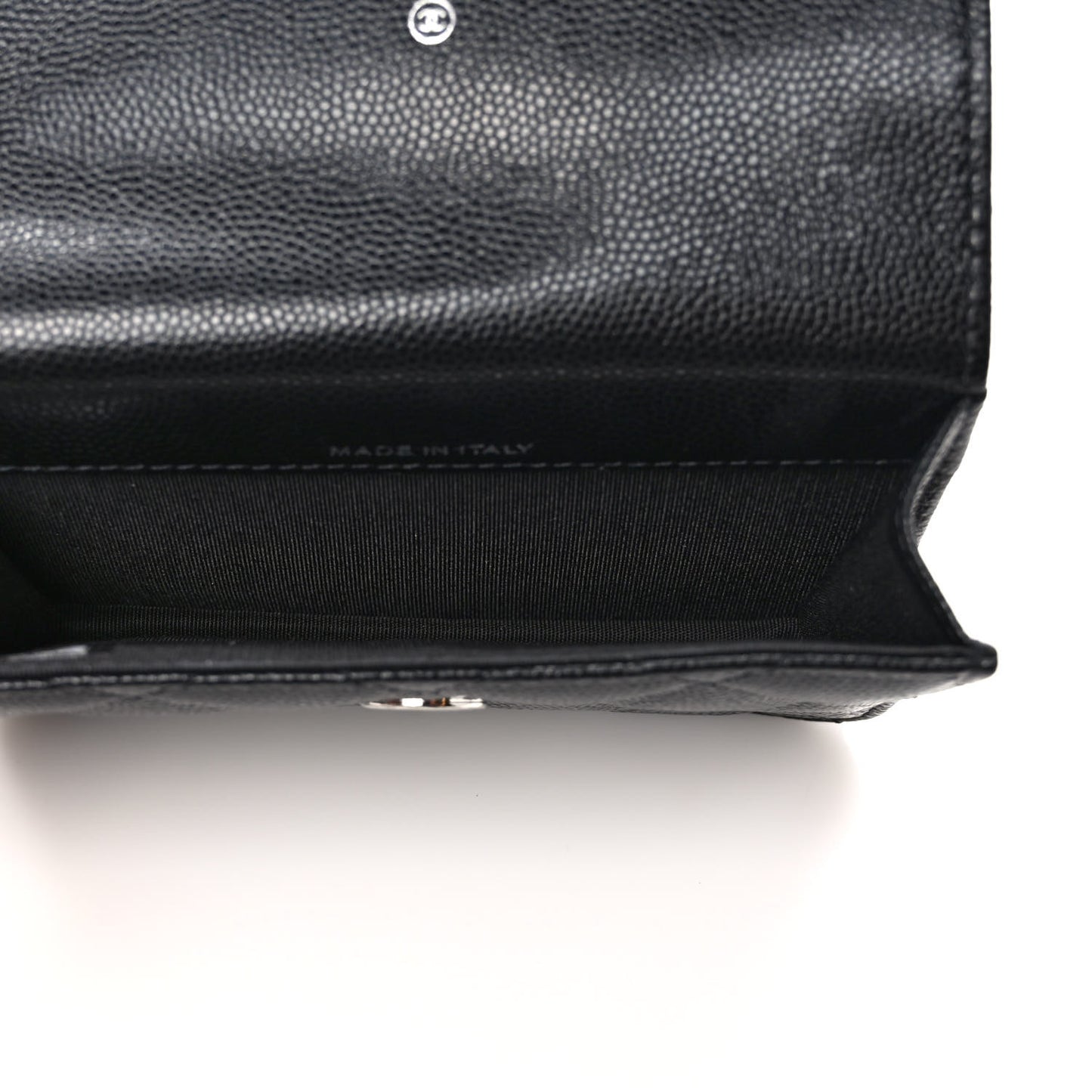 Caviar Quilted My Everything Belt Flap Card Holder Black