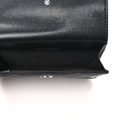 Chanel Caviar Quilted My Everything Belt Flap Card Holder Black 4 of 8