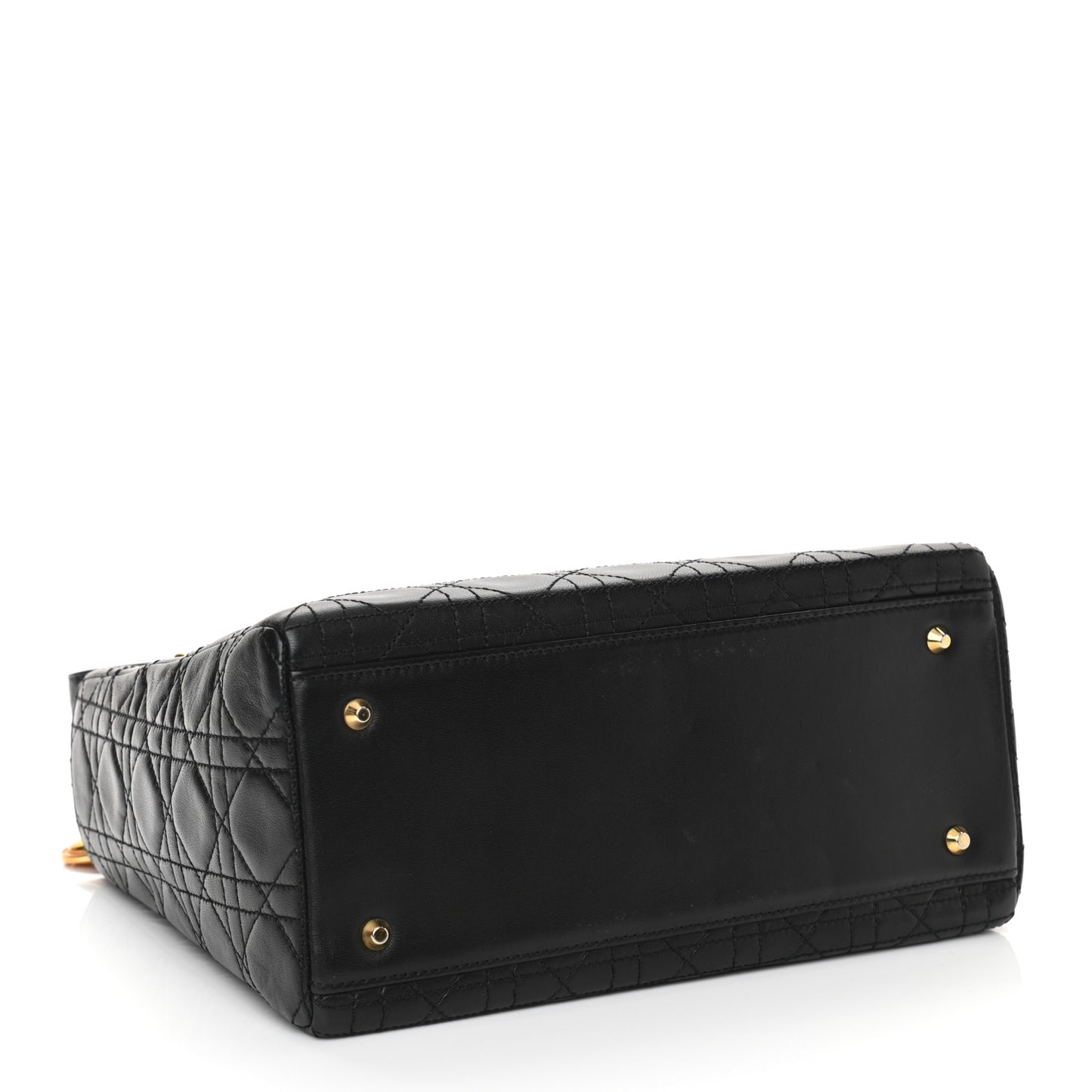Lambskin Cannage Medium Lady Dior Black
