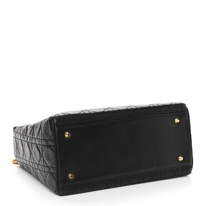 Christian Dior Lambskin Cannage Medium Lady Dior Black 4 of 10