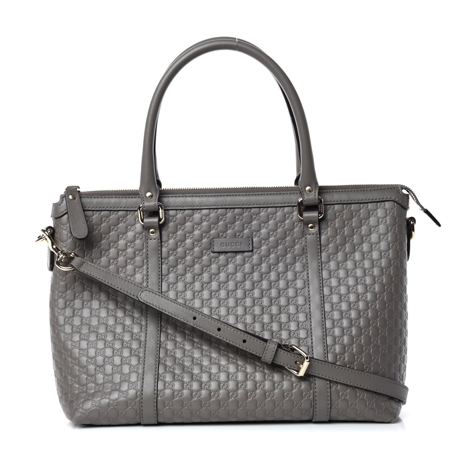 Gucci Soft Microguccissima Small Zippered Satchel Loess 1 of 11