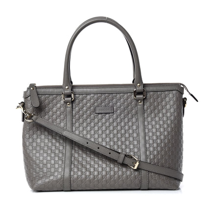 Gucci Soft Microguccissima Small Zippered Satchel Loess 1 of 11