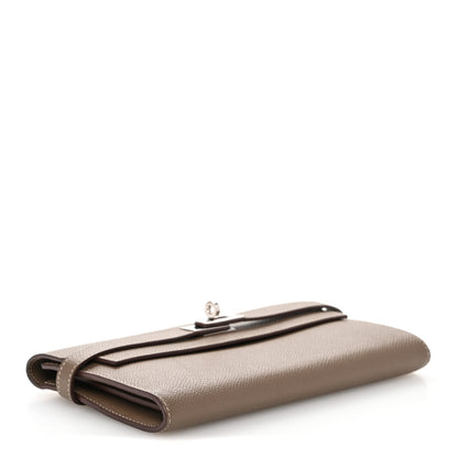 Hermes Epsom Kelly Longue Wallet  Etoupe 4 of 10