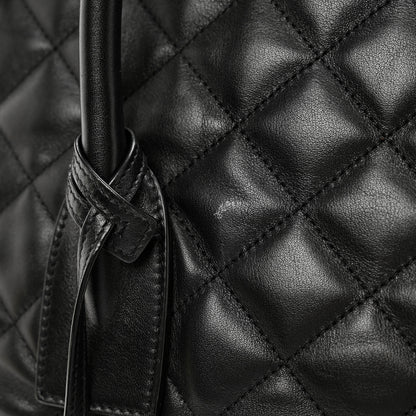 Saint Laurent Calfskin Quilted ES Giant Travel Bag Black 9 of 9