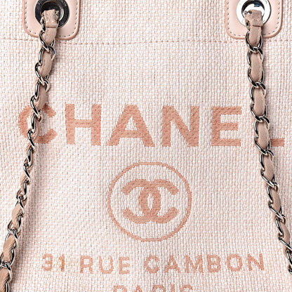 Chanel Canvas Large Deauville Tote Pink 8 of 16