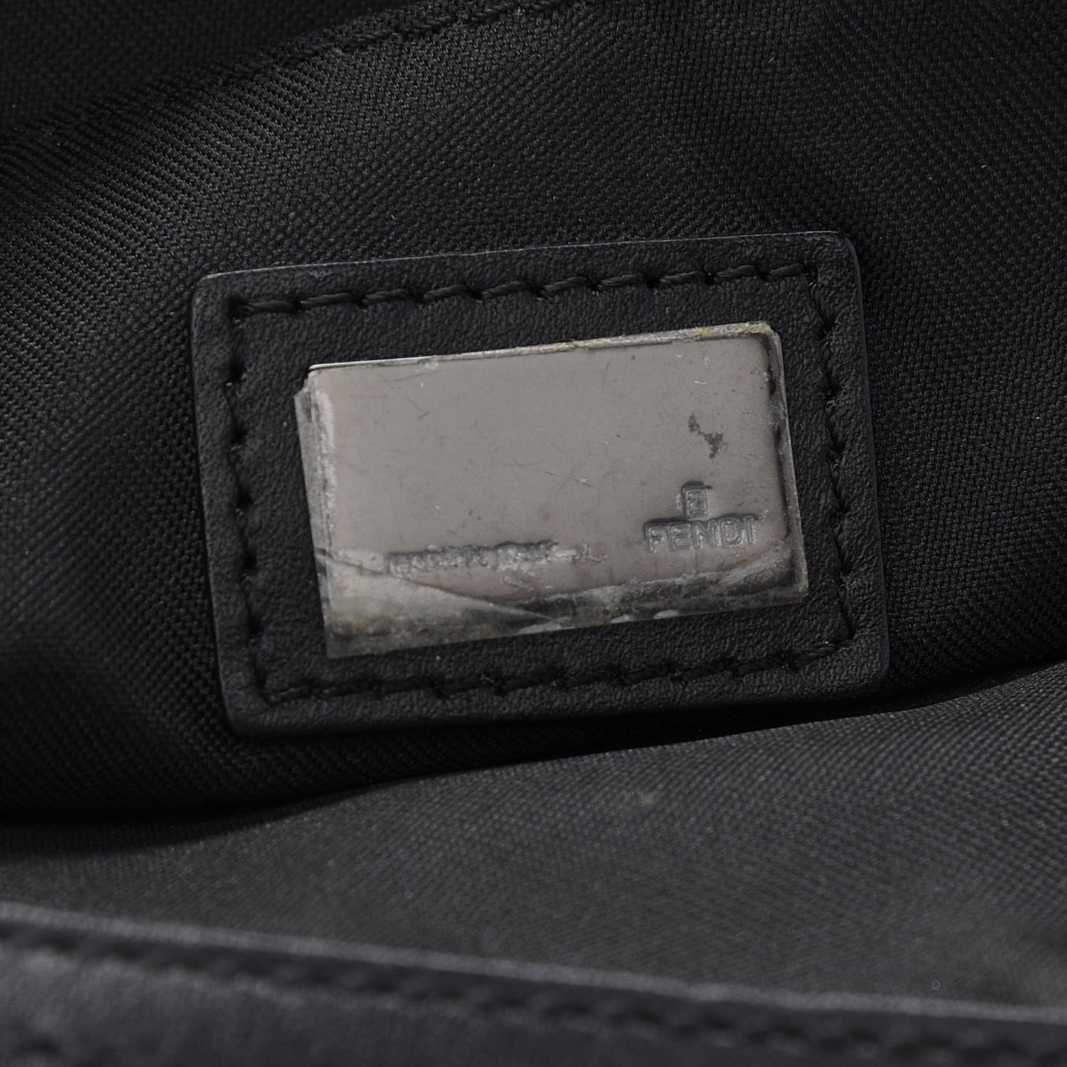 Fendi Zucchino Vitello Pochette Black 6 of 10