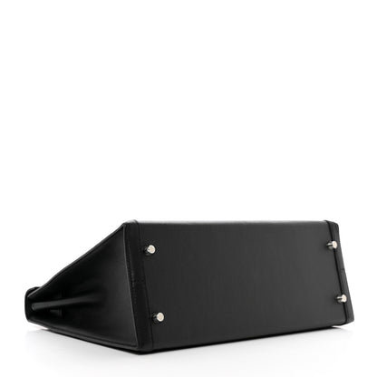 Hermes Berline Toile Swift Kelly Sellier 32 Black Ecru 4 of 11