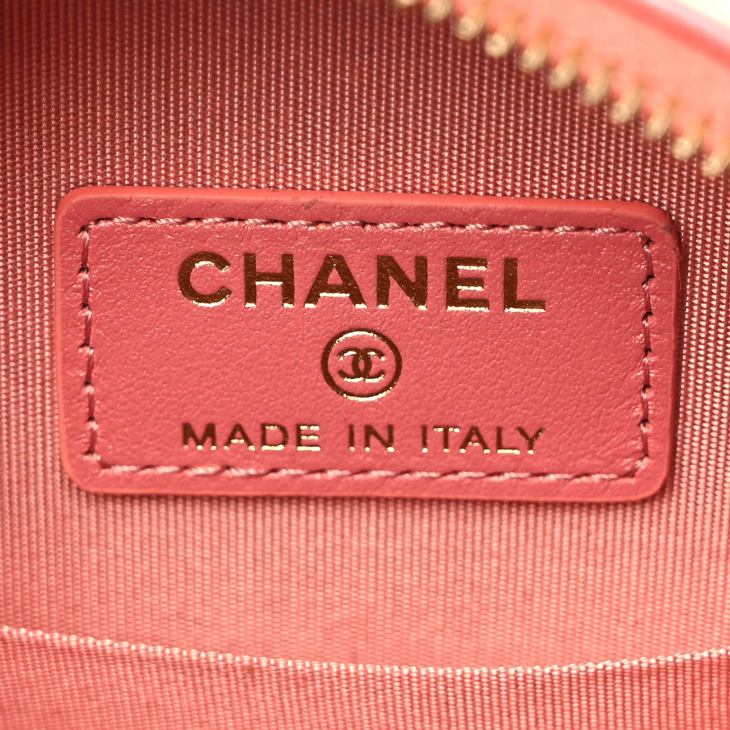 Chanel Iridescent Calfskin Quilted Chanel 19 Round Clutch With Chain Pink 5 of 6