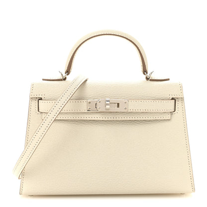 Hermes Chevre Mysore Mini Kelly Sellier 20 Mushroom 1 of 11
