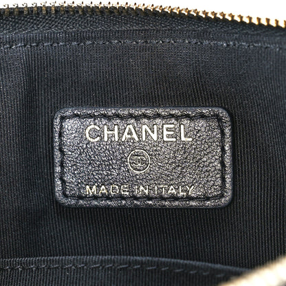 Chanel Shiny Lambskin Quilted Medium Double Case With Strap Black 6 of 12