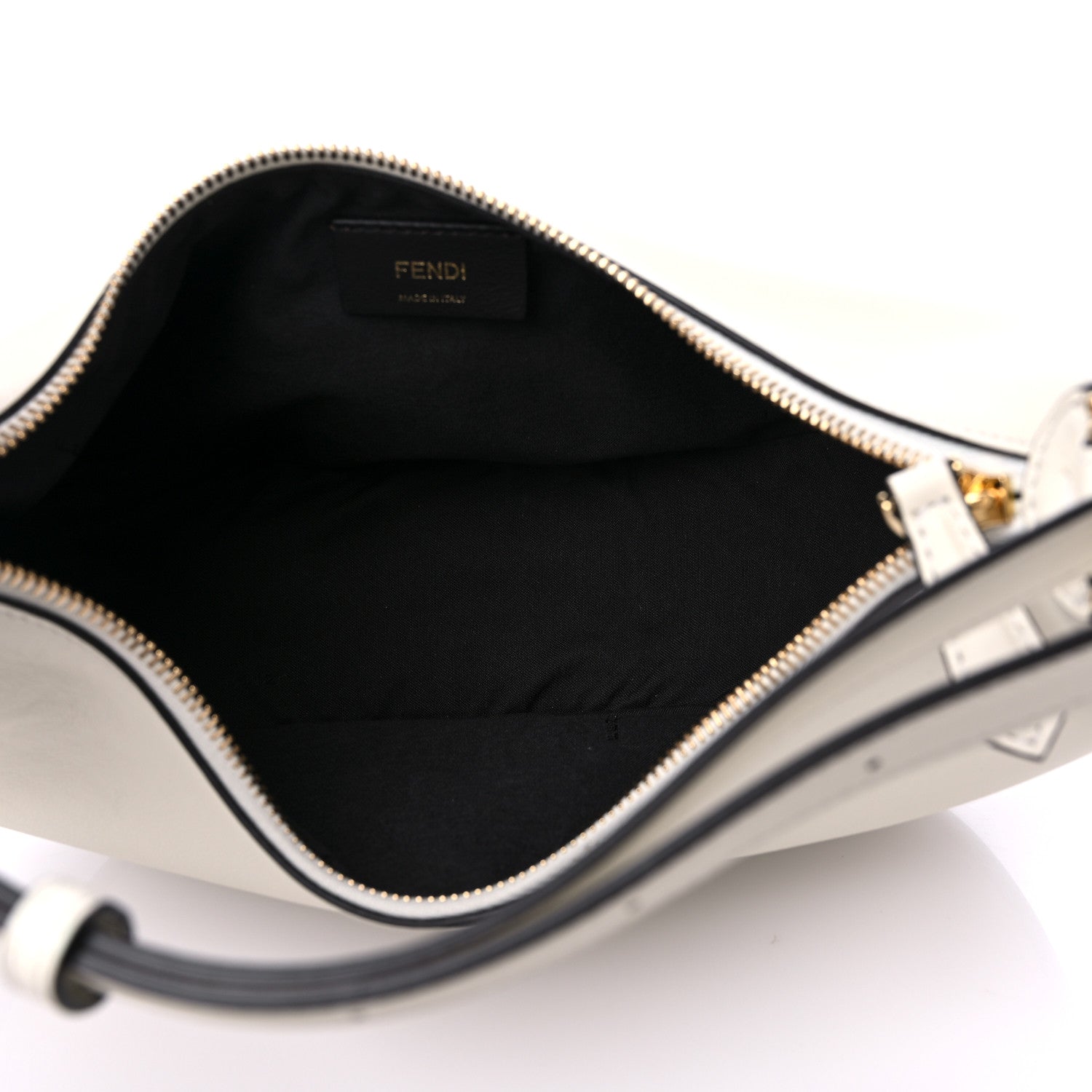 Fendi Vitello Grace Matte Small Fendigraphy Hobo Bag White Ice 5 of 10