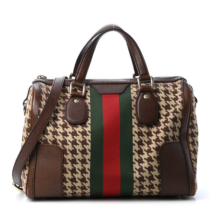 Gucci Fabric Pied De Poule Seventies Web Boston Brown 1 of 4