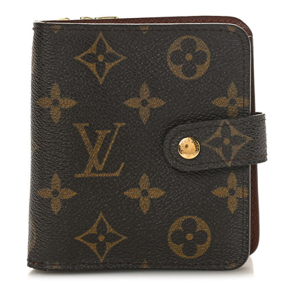 Louis Vuitton Monogram Compact Zippe Zipped Wallet 1 of 9