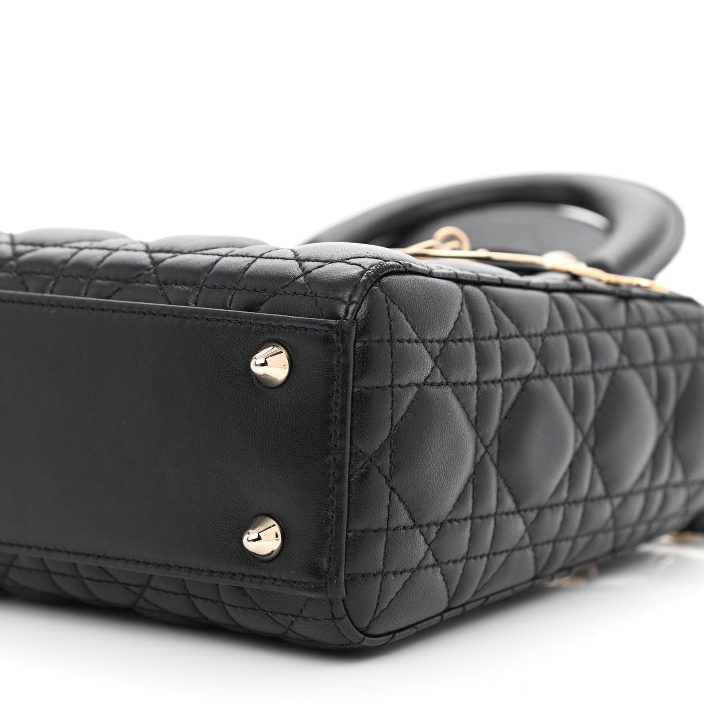 Lambskin Cannage Small My ABCDior Lady Dior Black