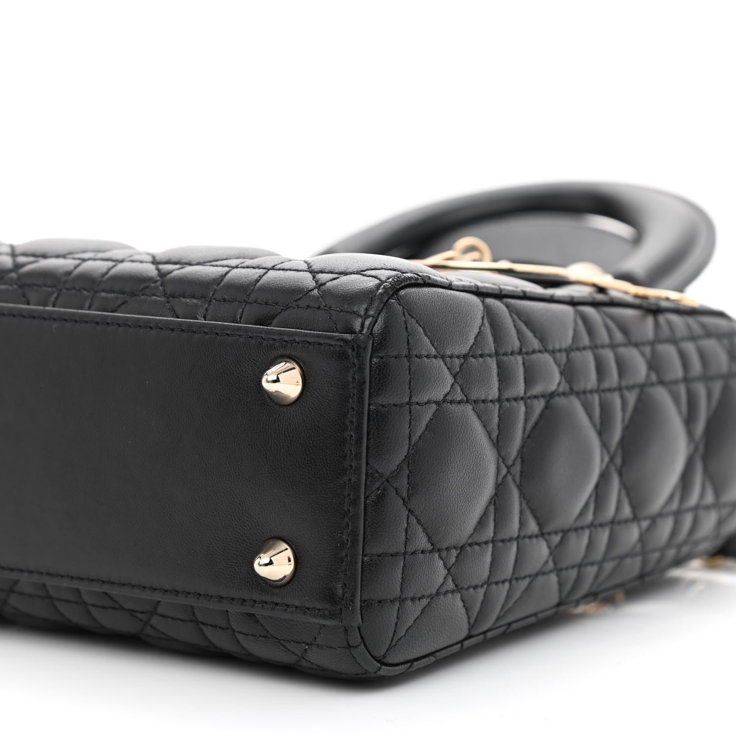 Christian Dior Lambskin Cannage Small My ABCDior Lady Dior Black 10 of 11
