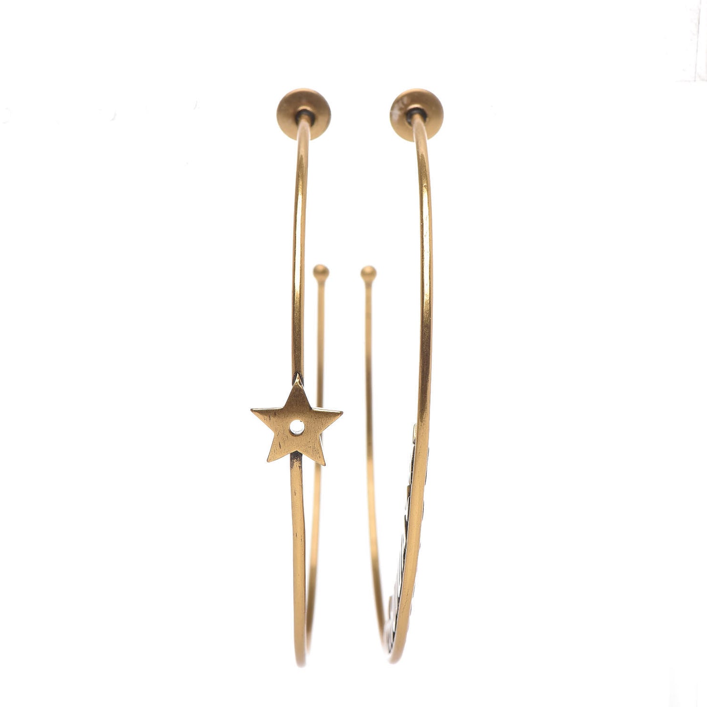 Metal J'Adior Hoop Earrings Gold