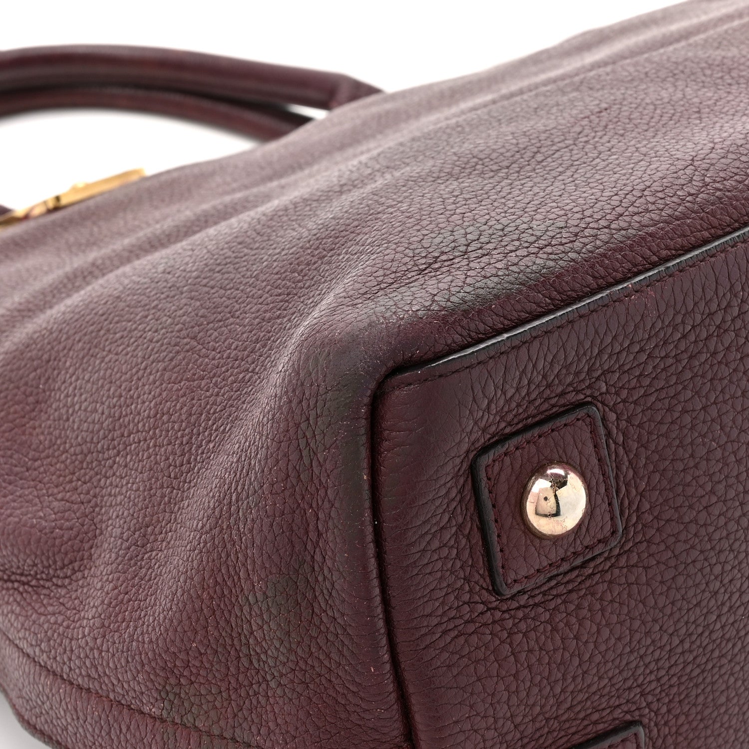 Mulberry Classic Grained Calfskin Alice Satchel Oxblood 17 of 20
