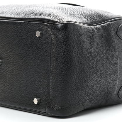 Hermes Taurillon Clemence Lindy 30 Black 9 of 9