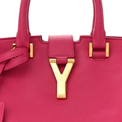 Saint Laurent Calfskin Small Classic Y Cabas Fuchsia 8 of 19