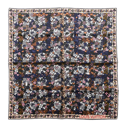 Louis Vuitton Silk Floral Print Square Scarf Multicolor 1 of 3