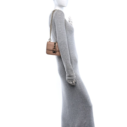 Valentino Garavani Vitello Mini Glam Lock Rockstud Flap Poudre 2 of 11