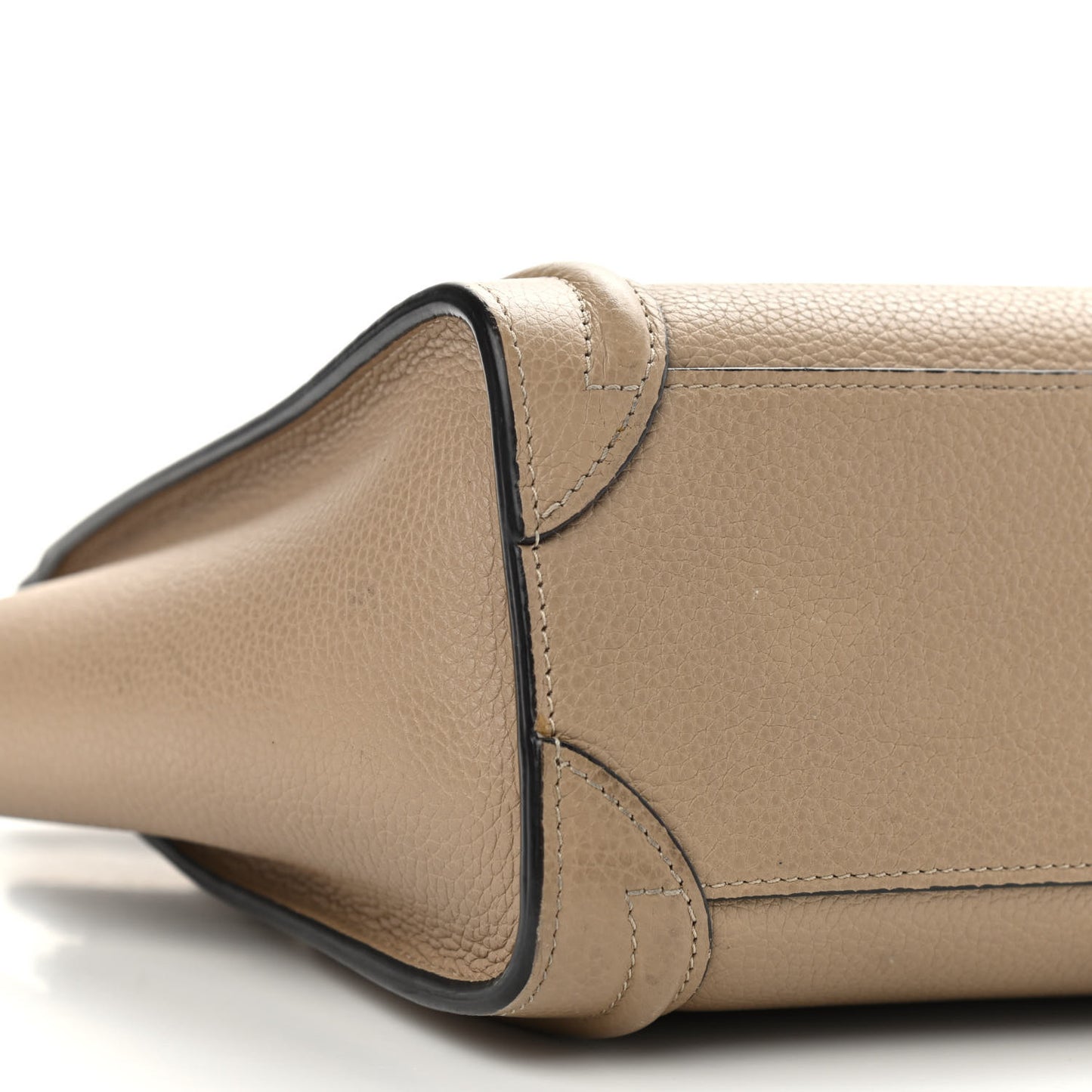 Drummed Calfskin Nano Luggage Dune