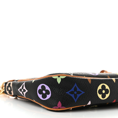 Louis Vuitton Monogram Multicolor Pochette Accessories Black 8 of 10