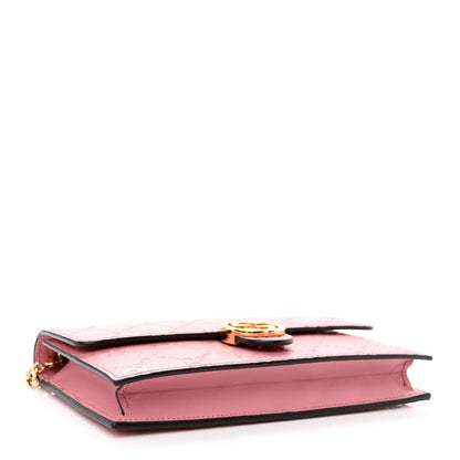 Gucci Guccissima Icon Chain Wallet Carmine Rose 4 of 10