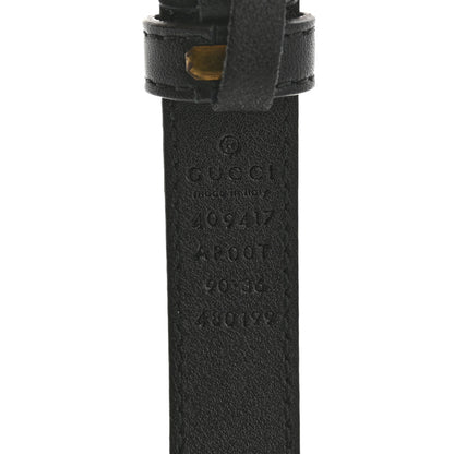 Gucci Calfskin Double G 20mm Belt 90 36 Black 5 of 6