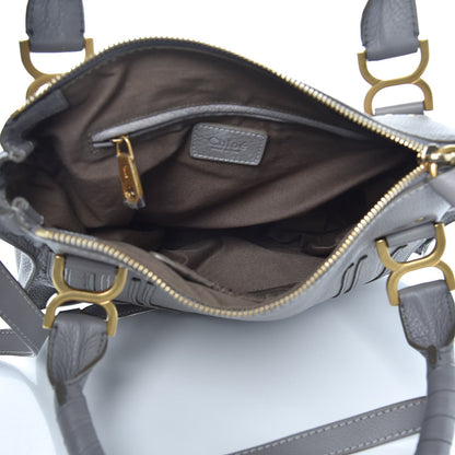 Chloe Calfskin Medium Marcie Satchel Cashmere Grey 6 of 8