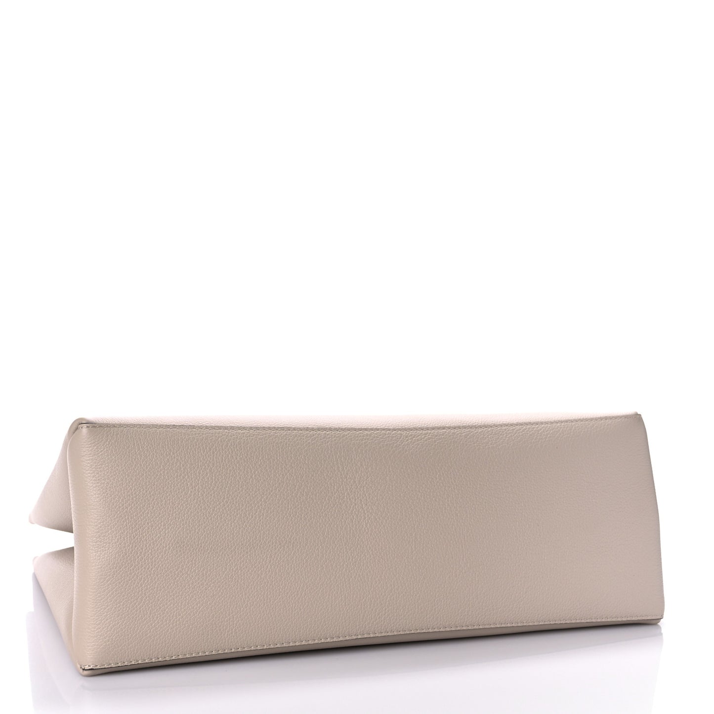Grained Calfskin Lockme Shopper Greige