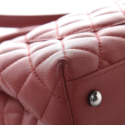 Chanel Caviar Quilted Mini Coco Handle Flap Dark Red 11 of 12
