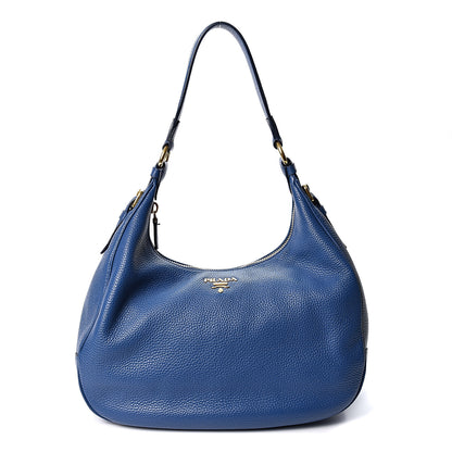 Prada Vitello Daino Hobo Bluette 1 of 8