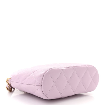 Chanel Caviar Quilted Clutch with Chain Light Purple 4 of 11