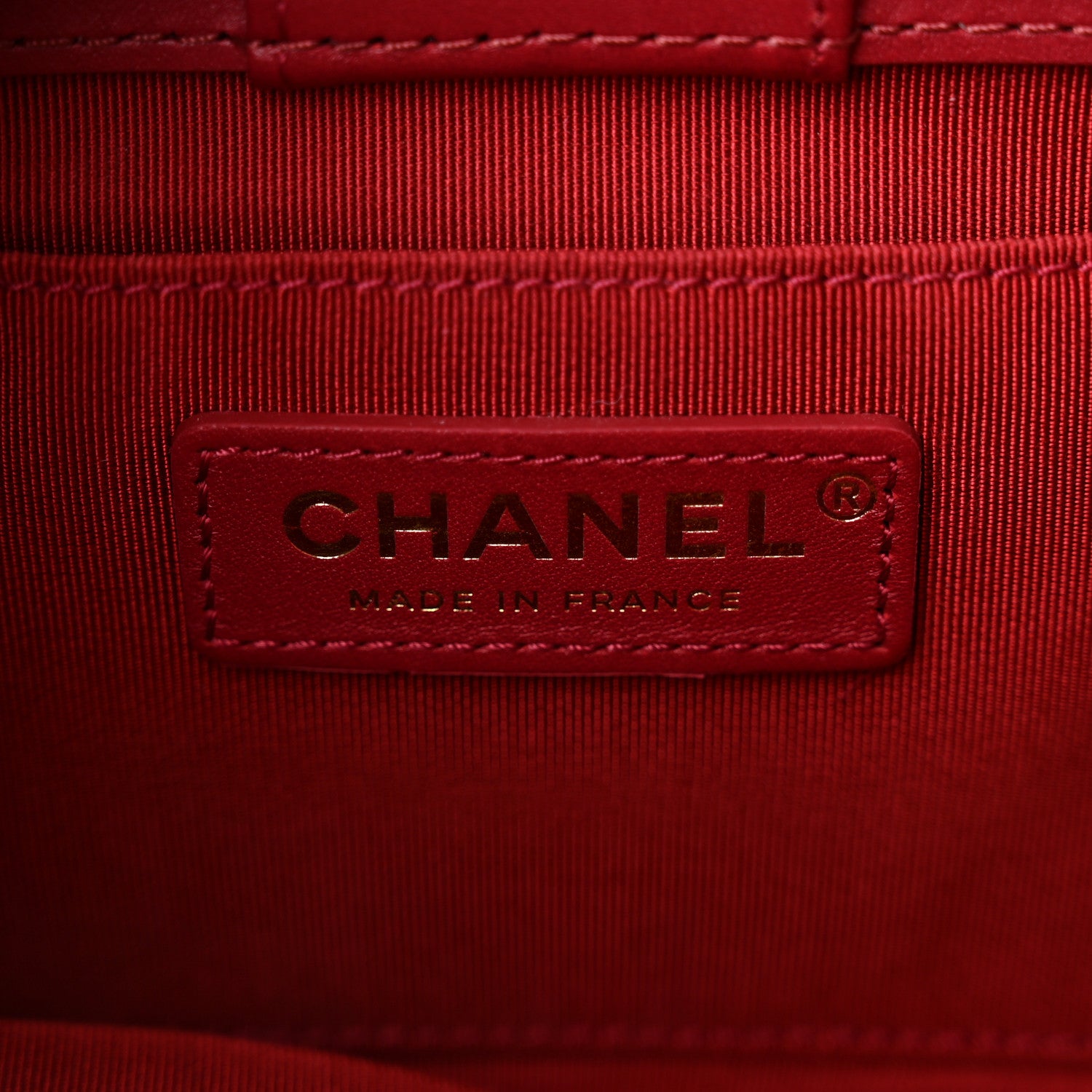 Chanel Calfskin Quilted Small CC Chain Accordion Tote Red 6 of 11