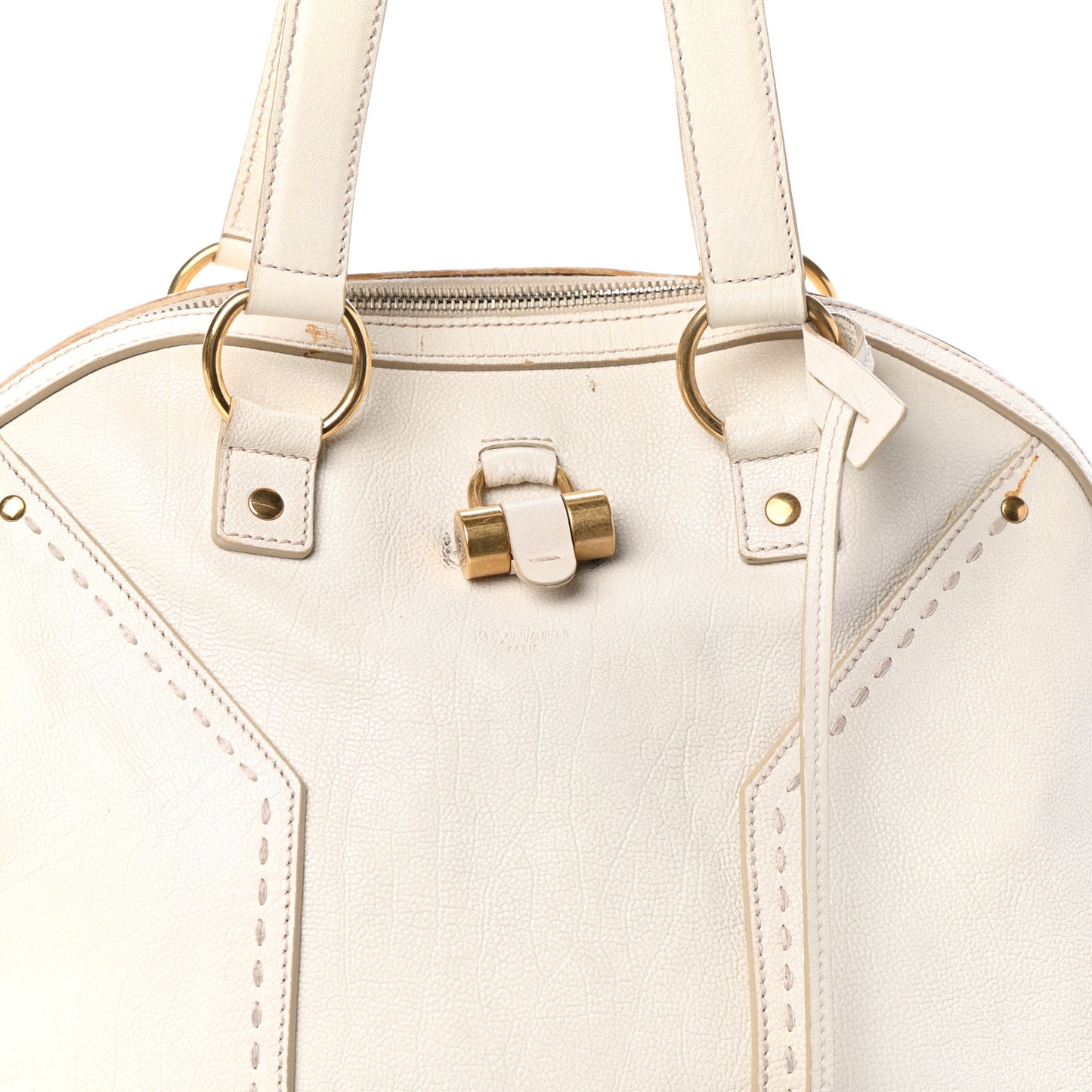 Calfskin Large Muse Ivory