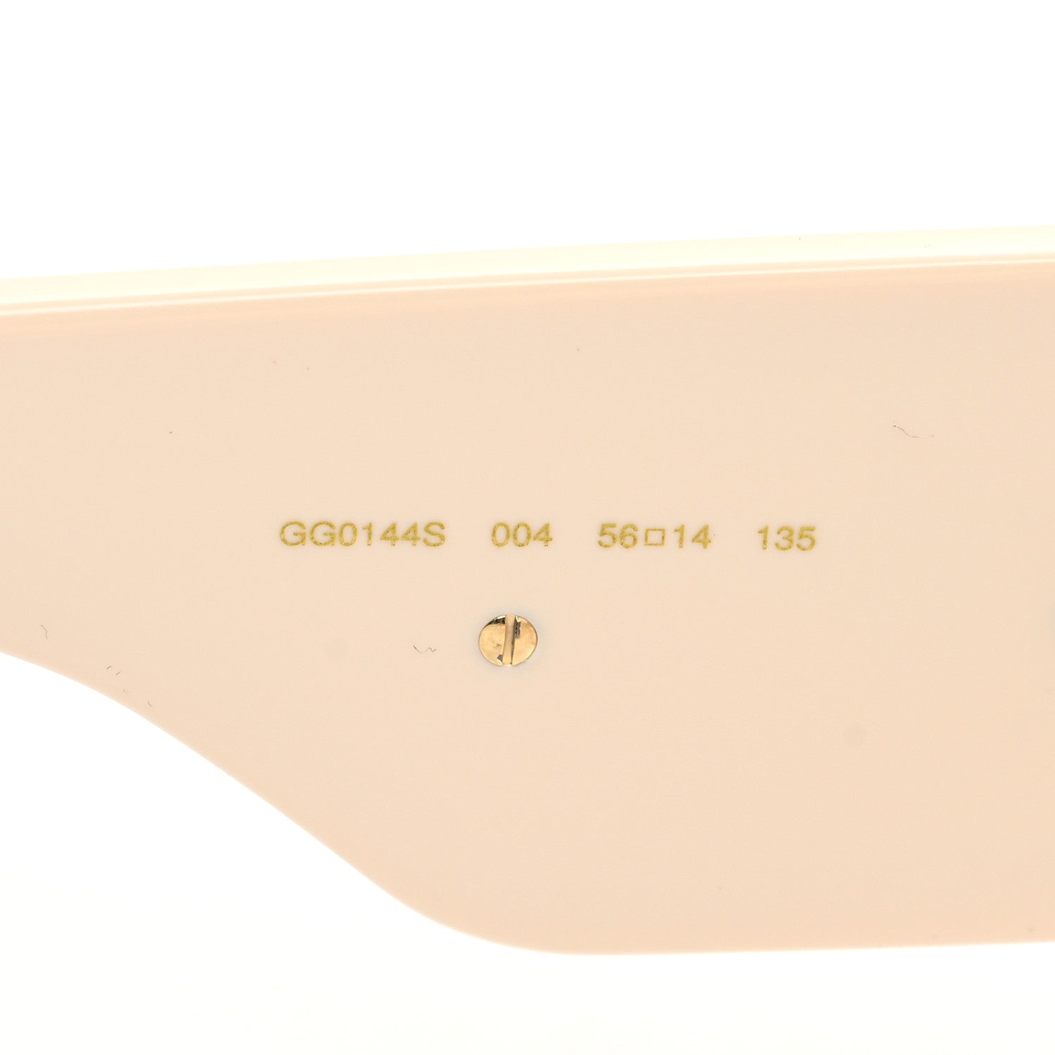 Gucci Acetate Crystal Oversize Hollywood Forever Sunglasses GG0144S Ivory 6 of 8