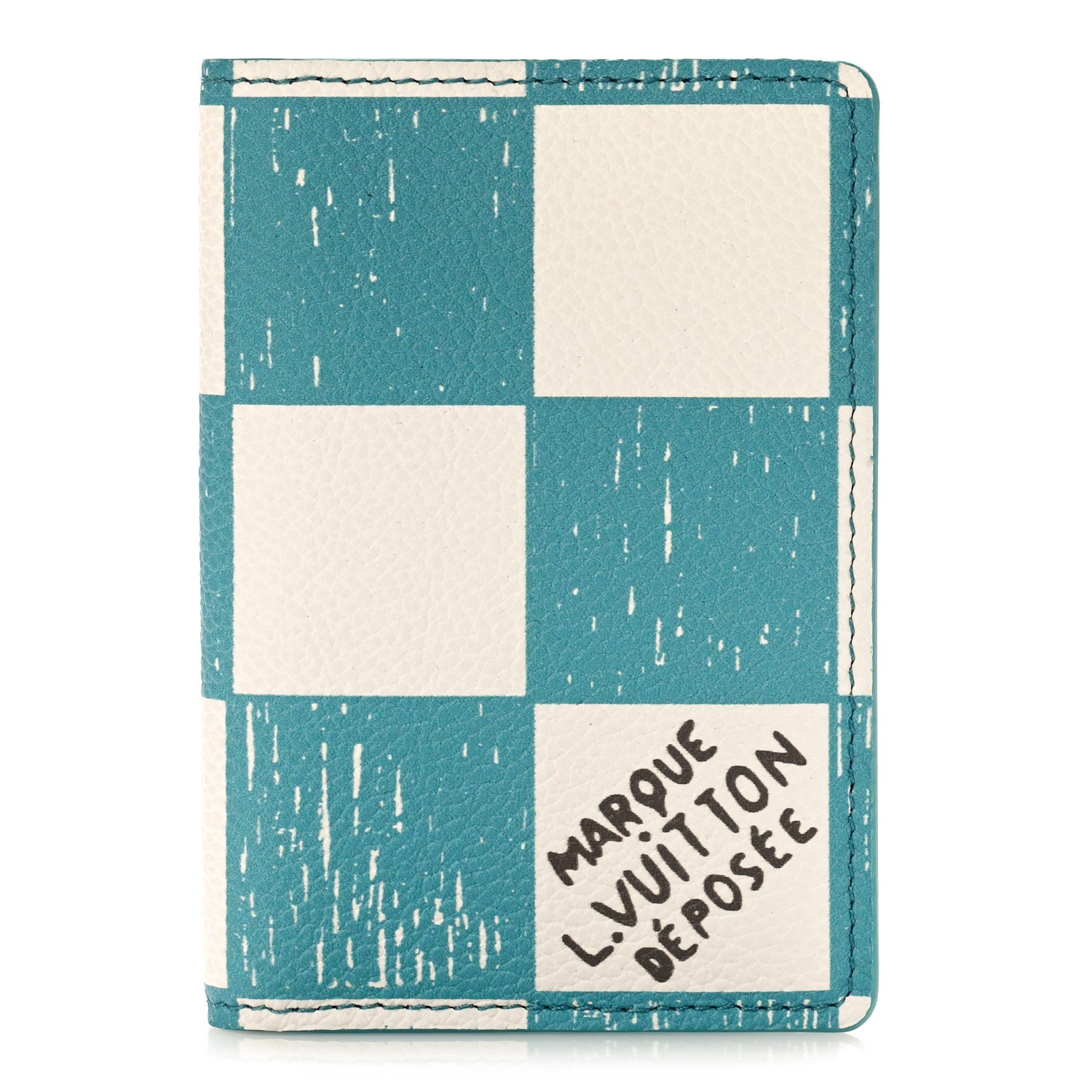 Louis Vuitton Damier Checkerboard Pocket Organizer Teal 1 of 9