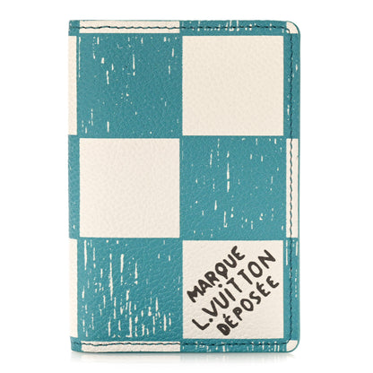 Louis Vuitton Damier Checkerboard Pocket Organizer Teal 1 of 9