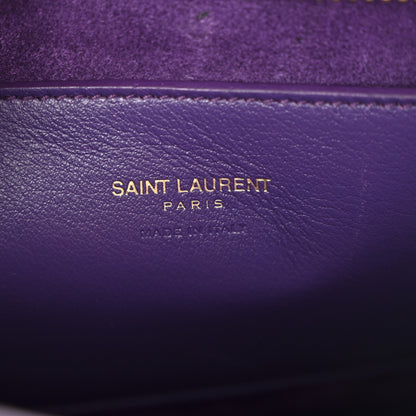 Saint Laurent Calfskin Monogram Baby Cabas Purple 6 of 9