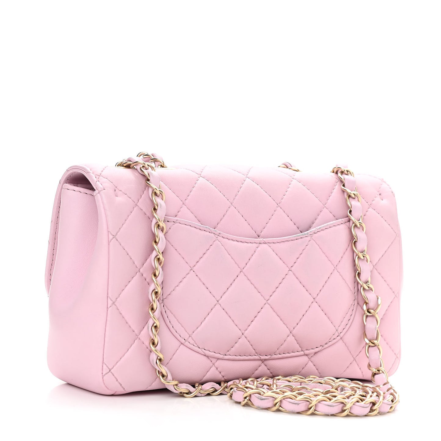 Lambskin Quilted Mini Mademoiselle Chic Flap Pink