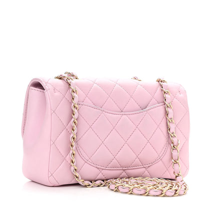 Chanel Lambskin Quilted Mini Mademoiselle Chic Flap Pink 2 of 11