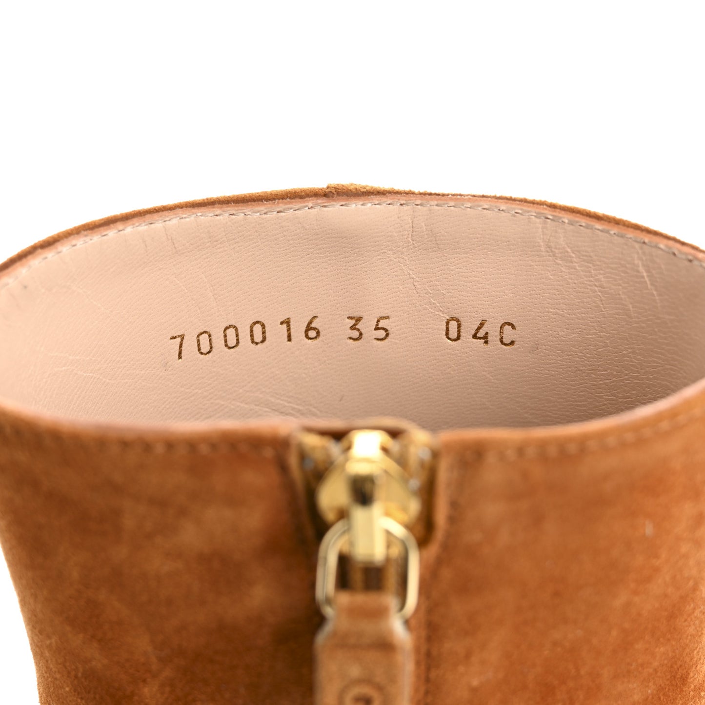 Suede Cachemire Blondie 55mm Ankle Boots 35 Blondie Cognac