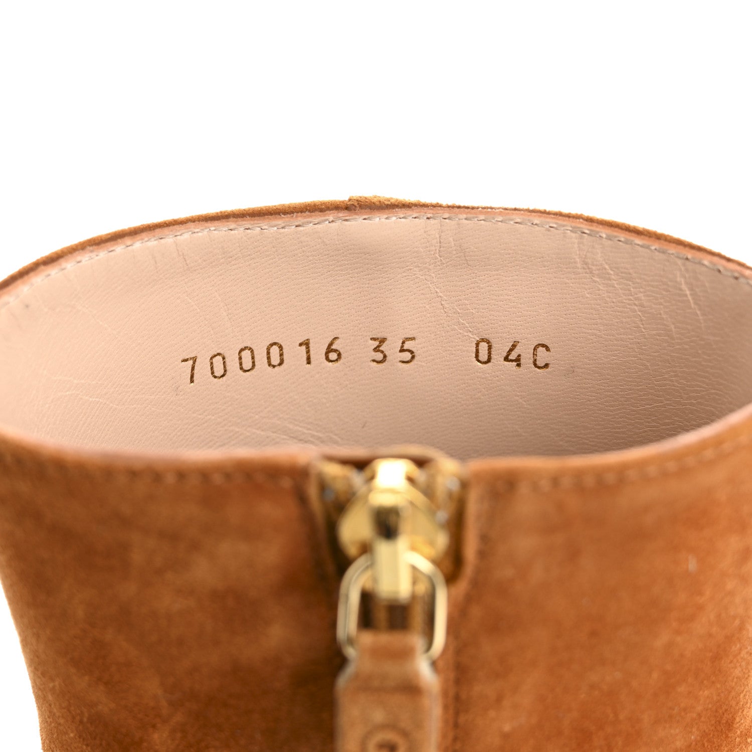 Gucci Suede Cachemire Blondie 55mm Ankle Boots 35 Blondie Cognac 9 of 10