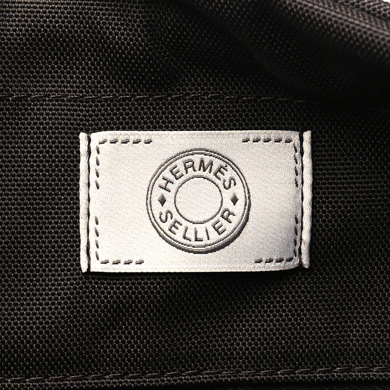 Hermes Canvas The Grooming Bag Rouge H Chocolat 7 of 12